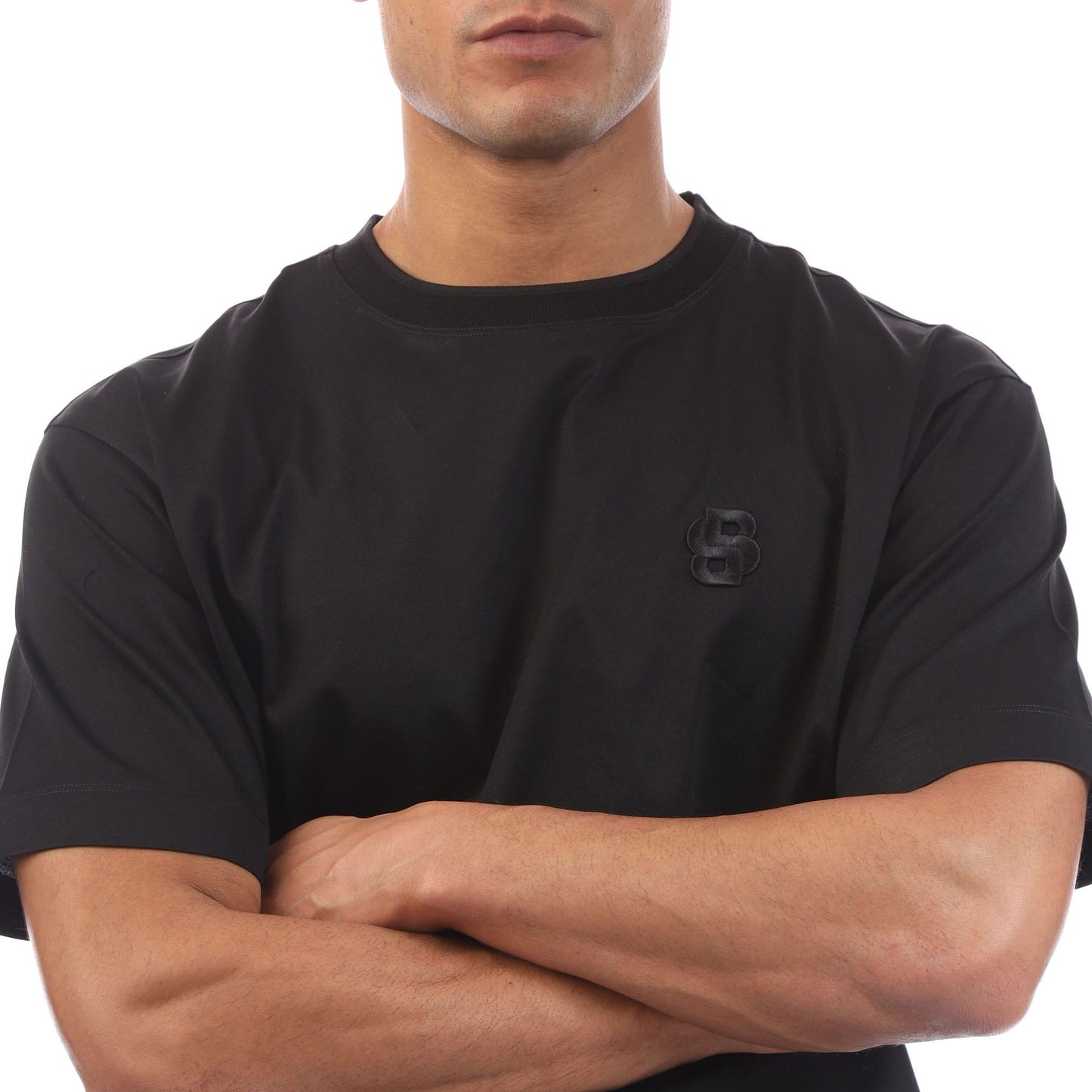 Black - Side - Boss Mens Tames 10 T-Shirt