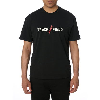 Black - Side - Avirex Mens Track N Field T-Shirt