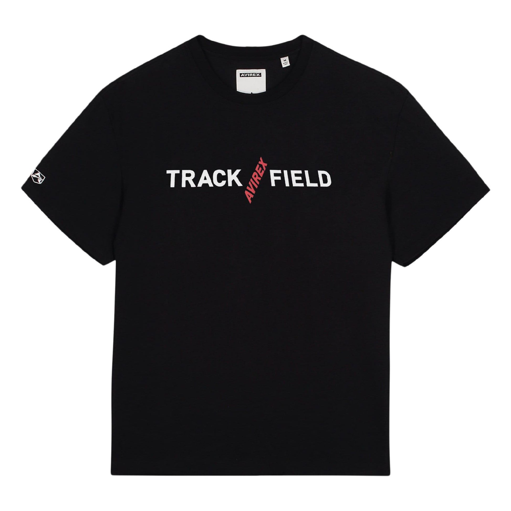 Black - Front - Avirex Mens Track N Field T-Shirt