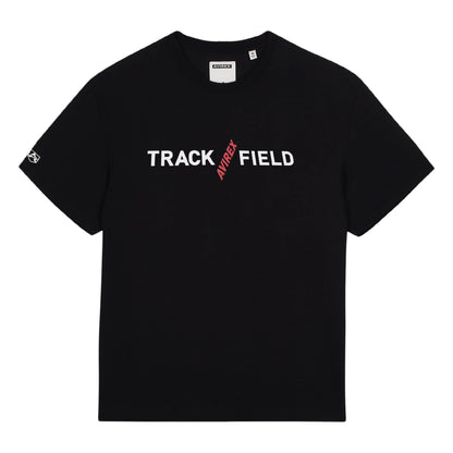 Black - Front - Avirex Mens Track N Field T-Shirt