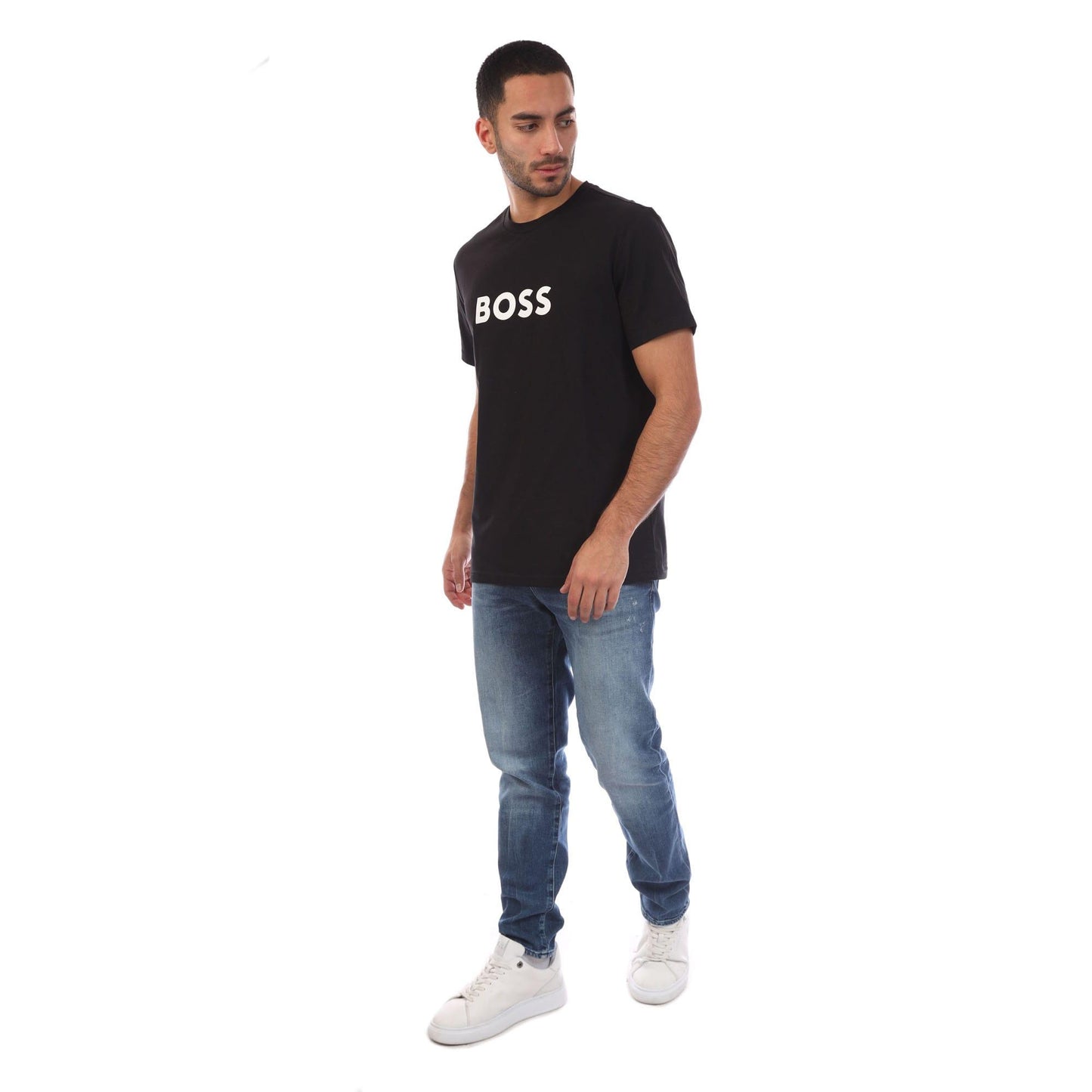 Black - Lifestyle - Boss Mens Logo T-Shirt