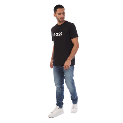 Black - Lifestyle - Boss Mens Logo T-Shirt