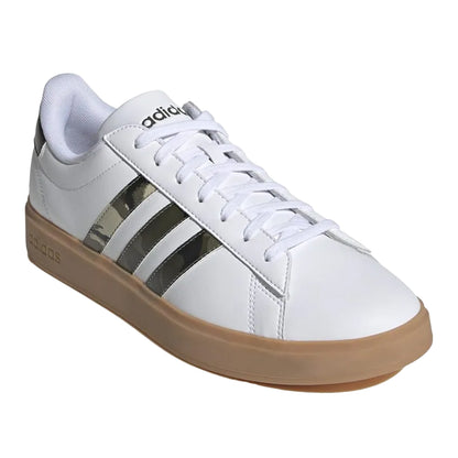 White - Front - Adidas Mens Grand Court 2.0 Trainers