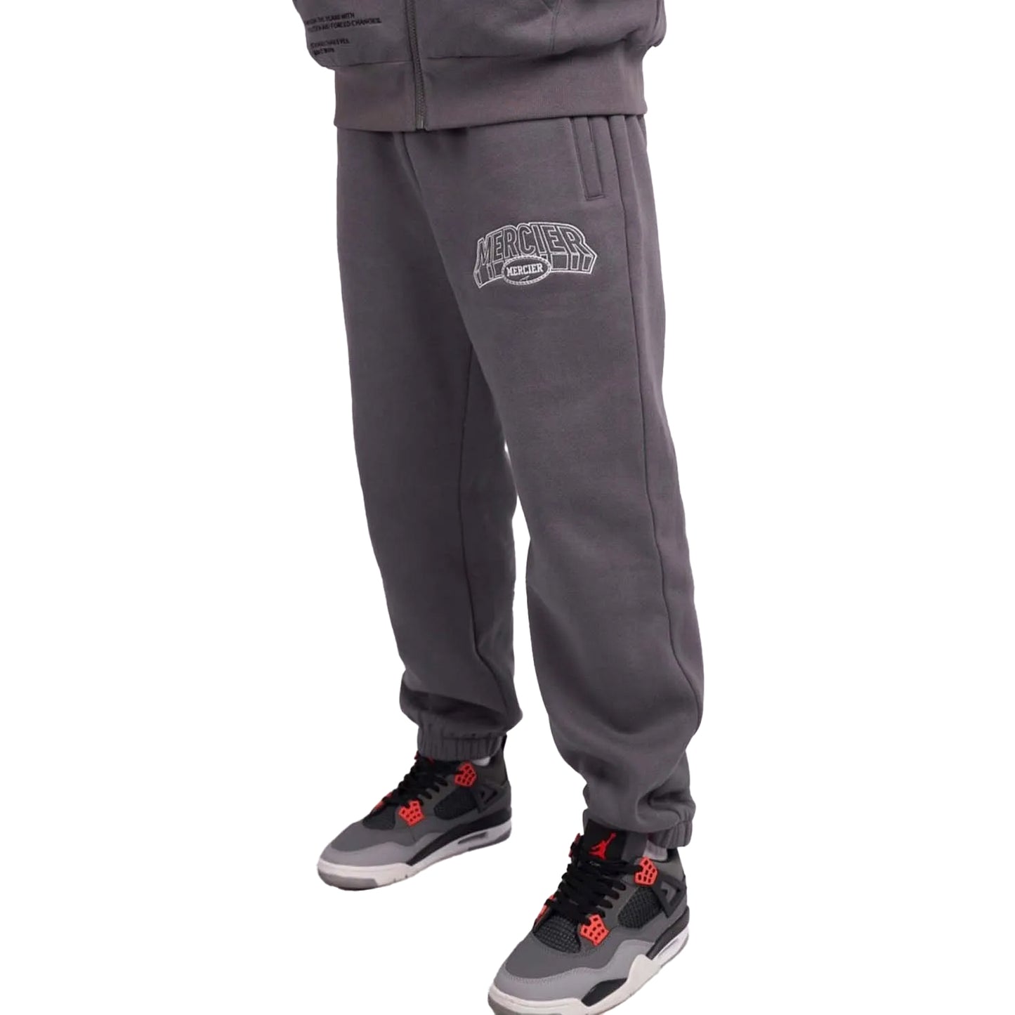 Grey - Front - Mercier Unisex Adult Compton Jogging Bottoms