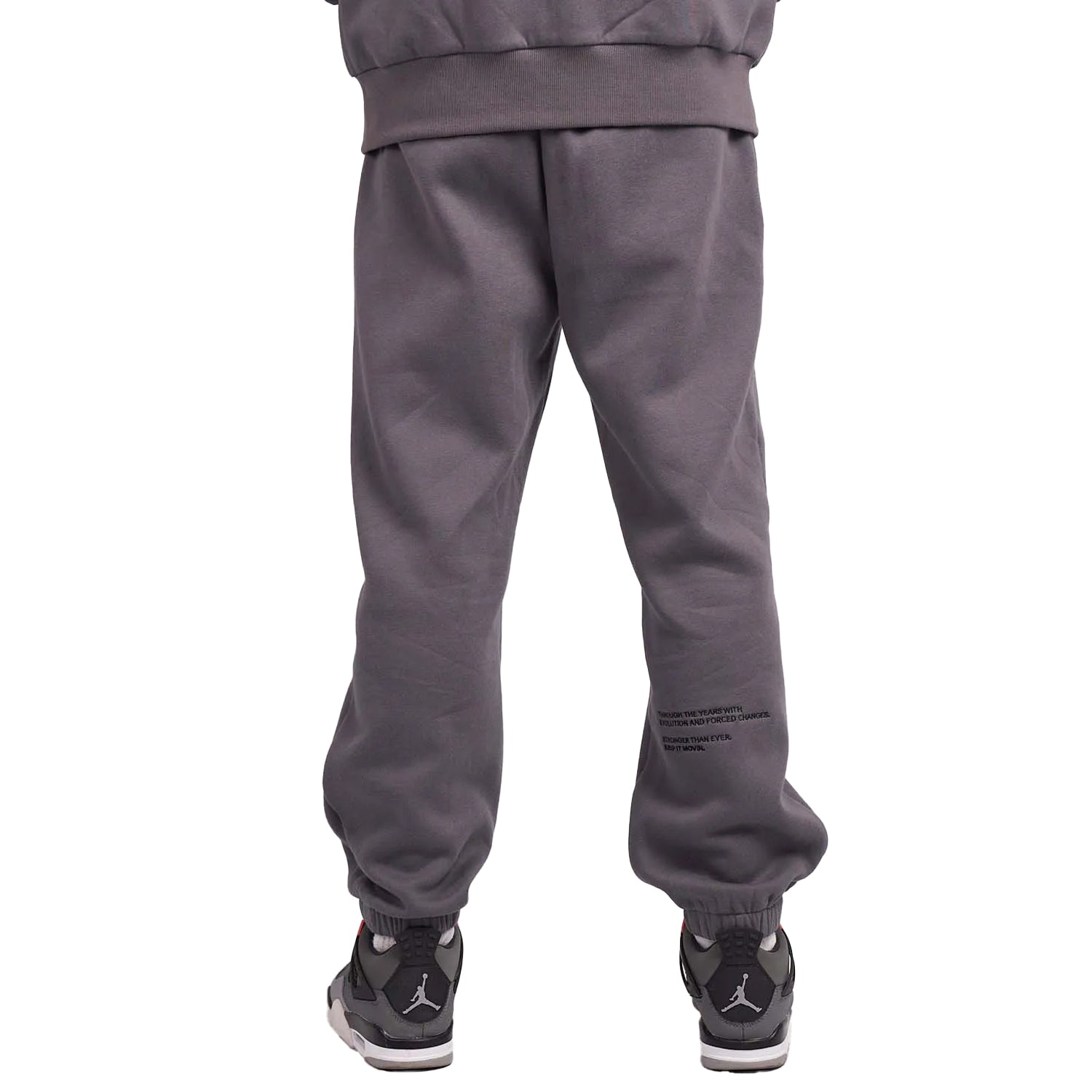 Grey - Back - Mercier Unisex Adult Compton Jogging Bottoms