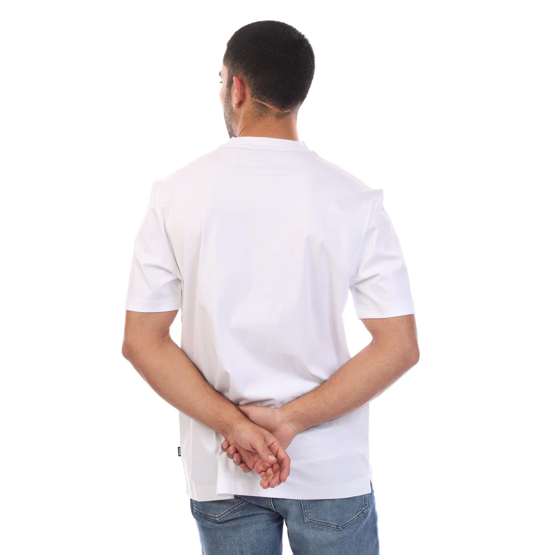 White - Back - Boss Mens C-Taut 01 T-Shirt
