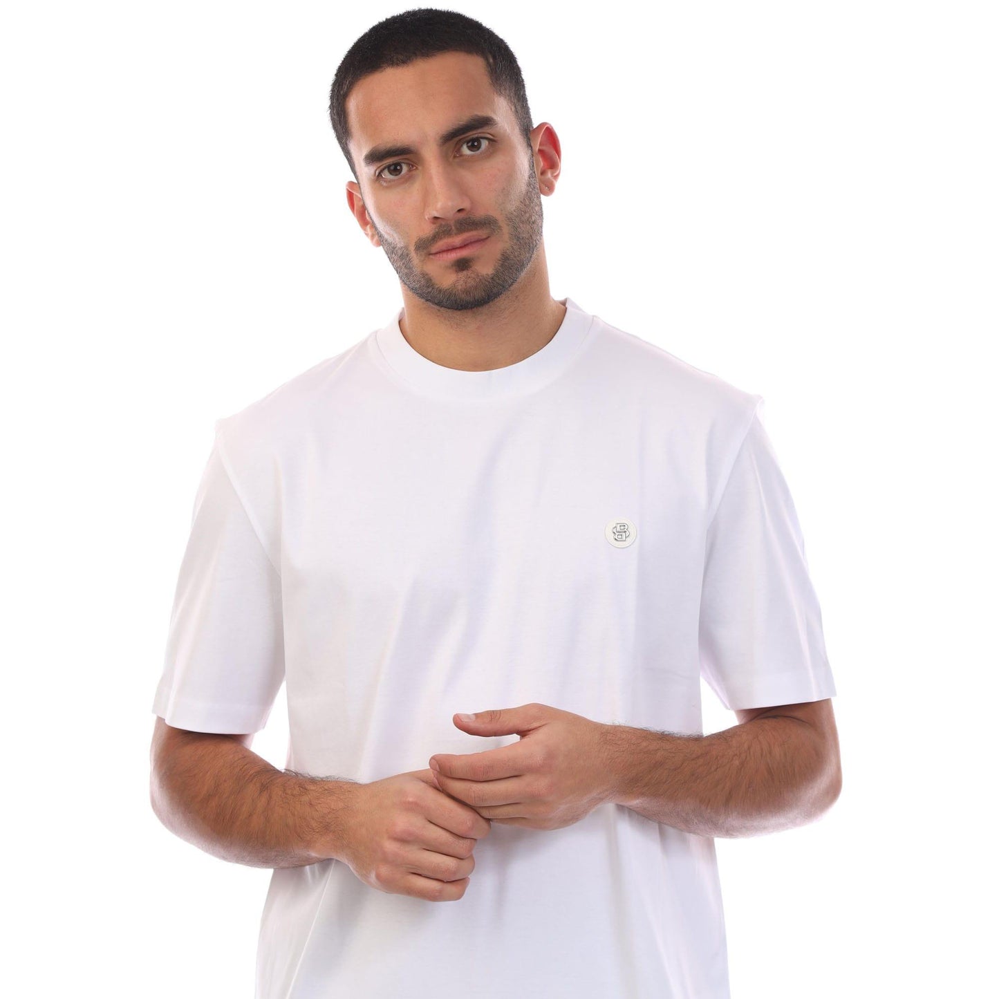 White - Side - Boss Mens C-Taut 01 T-Shirt