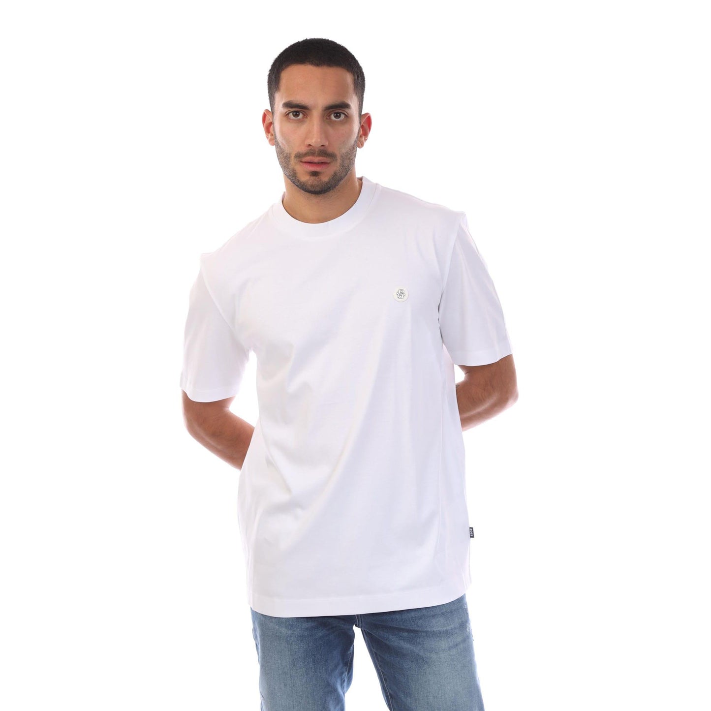 White - Front - Boss Mens C-Taut 01 T-Shirt