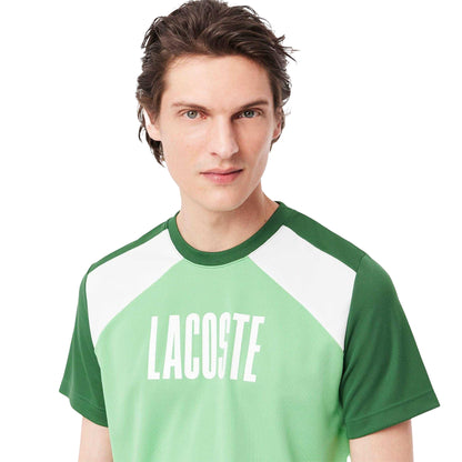 Green - Lifestyle - Lacoste Mens Colour Block T-Shirt