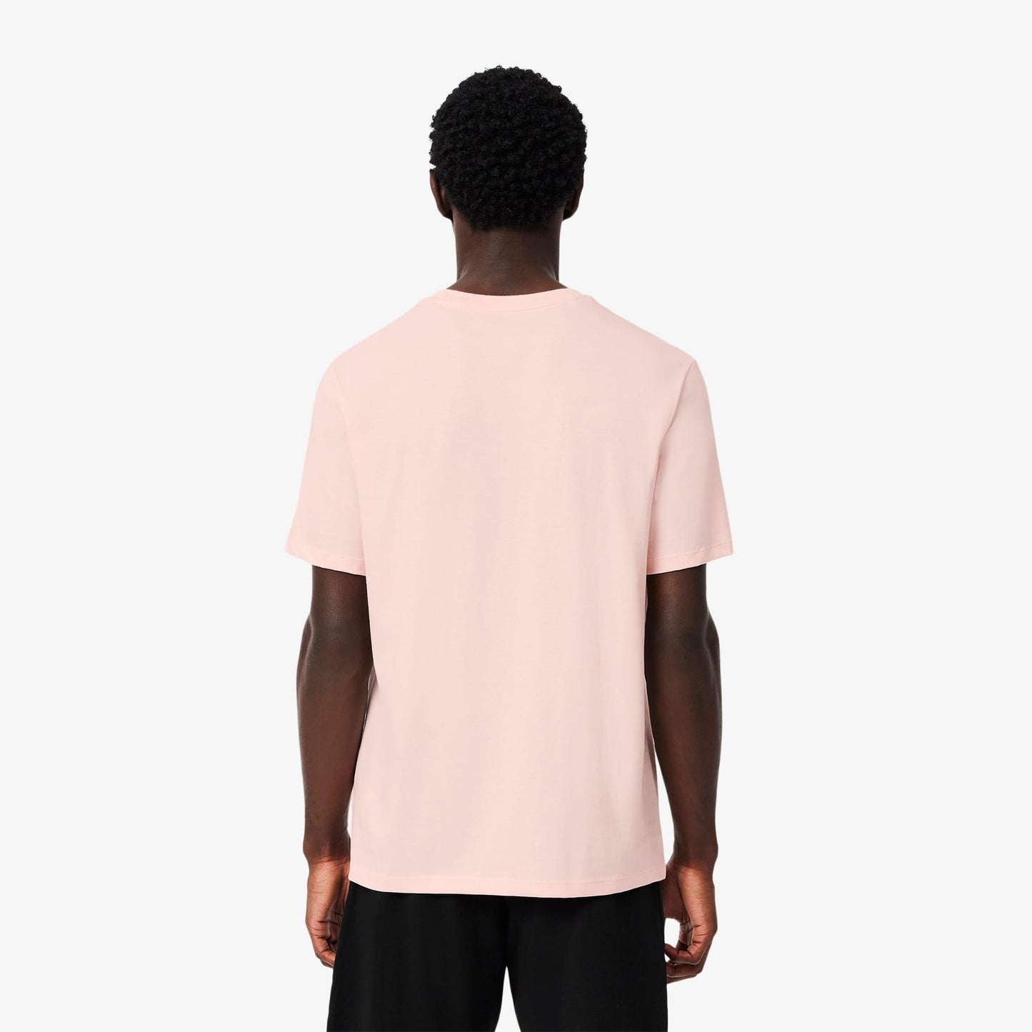 Pink - Side - Lacoste Mens Valentines Lounge T-Shirt