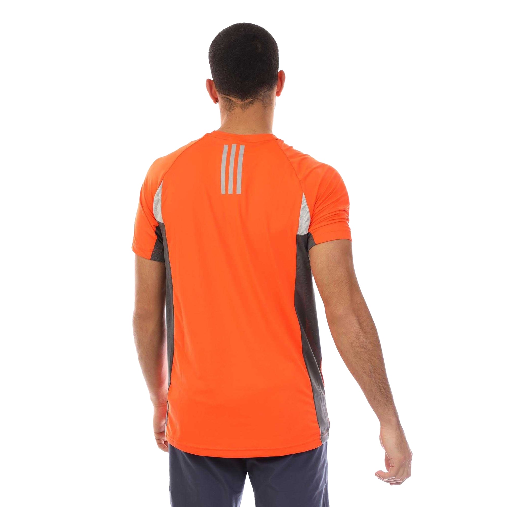 Orange - Back - Adidas Mens Climacool T-Shirt