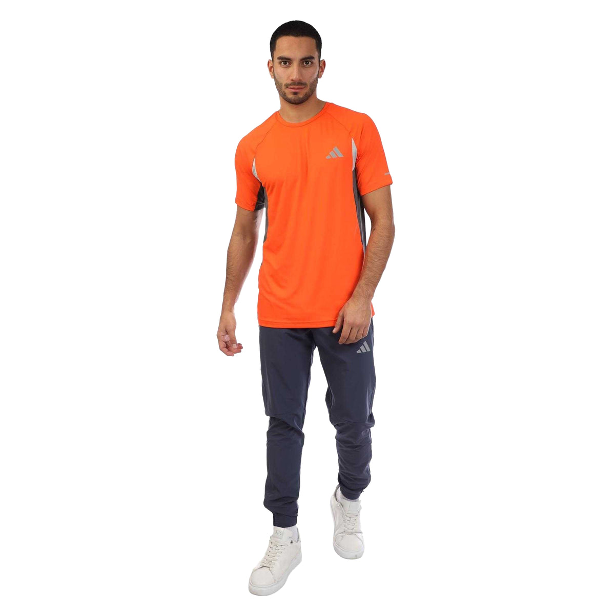 Orange - Side - Adidas Mens Climacool T-Shirt