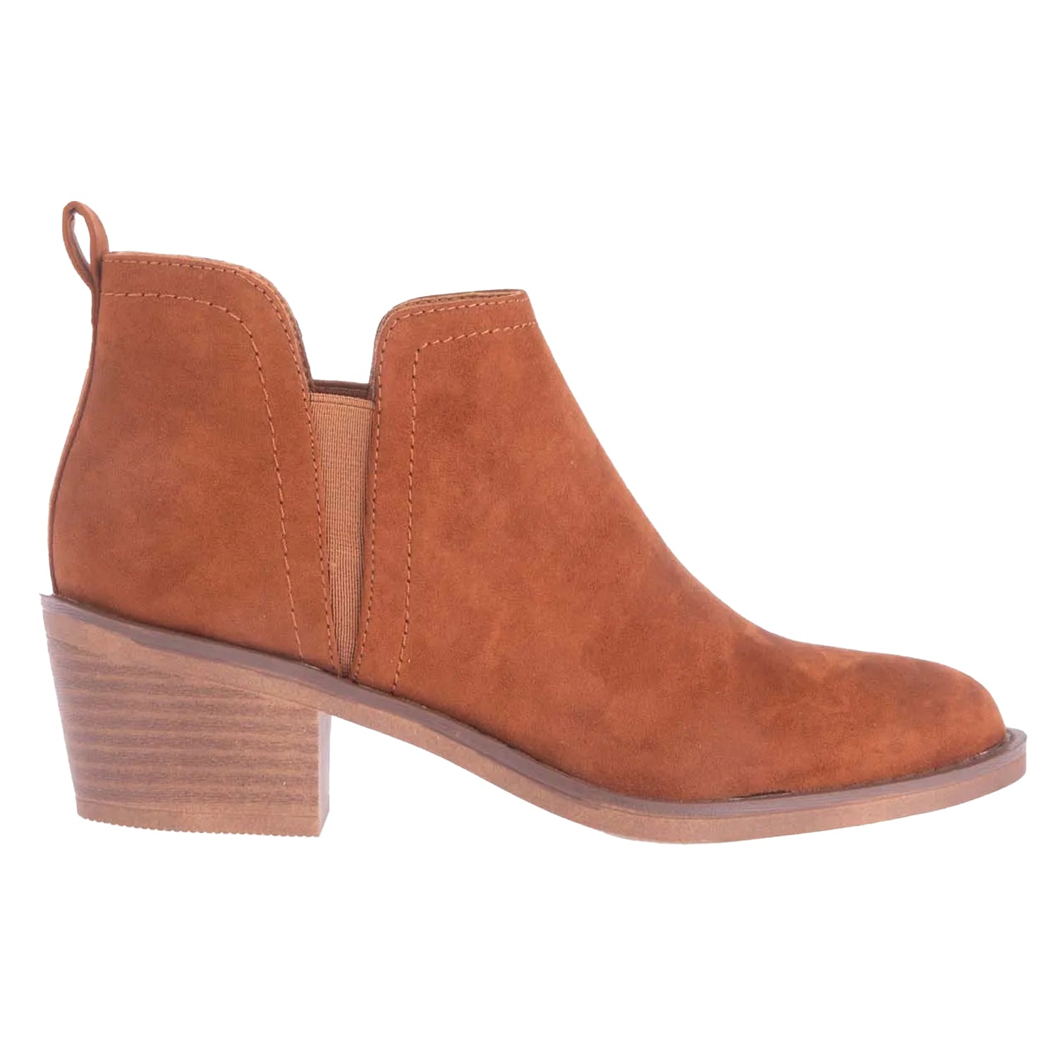 Cognac - Side - Rocket Dog Womens-Ladies York Ankle Boots