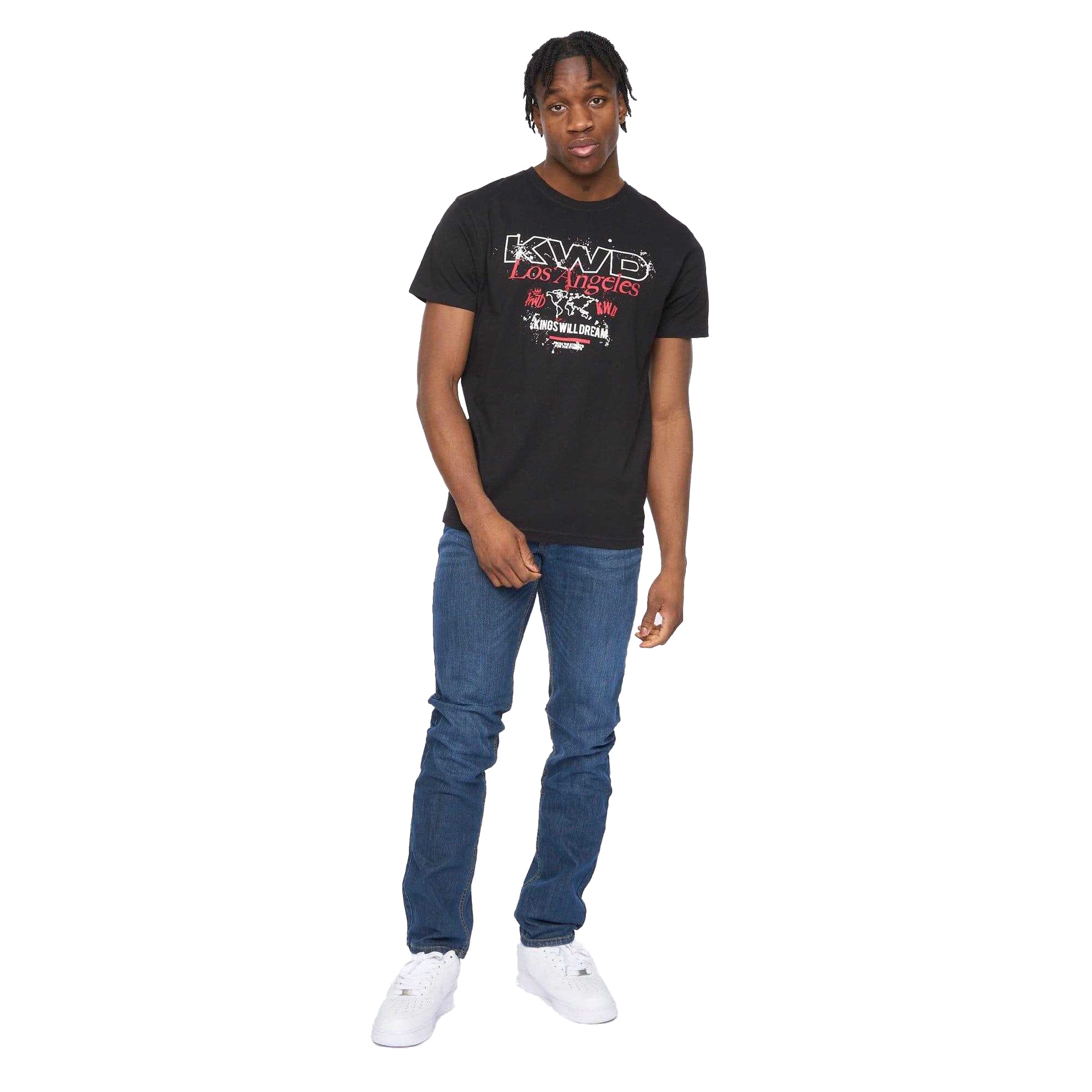 Black - Lifestyle - Kings Will Dream Mens Mapped T-Shirt