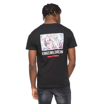 Black - Back - Kings Will Dream Mens Dollar Bills T-Shirt
