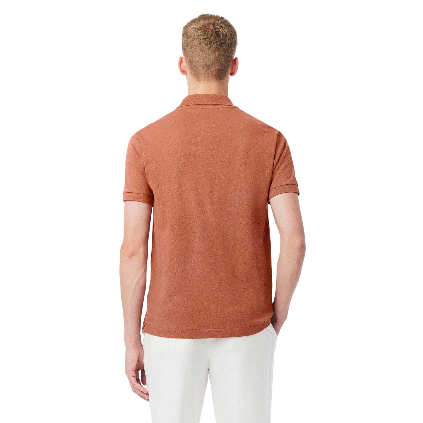 Light Brown - Back - Lacoste Mens L.12.12 Original Pique Classic Polo Shirt