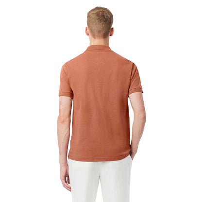 Light Brown - Back - Lacoste Mens L.12.12 Original Pique Classic Polo Shirt