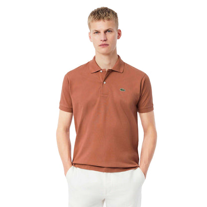 Light Brown - Side - Lacoste Mens L.12.12 Original Pique Classic Polo Shirt