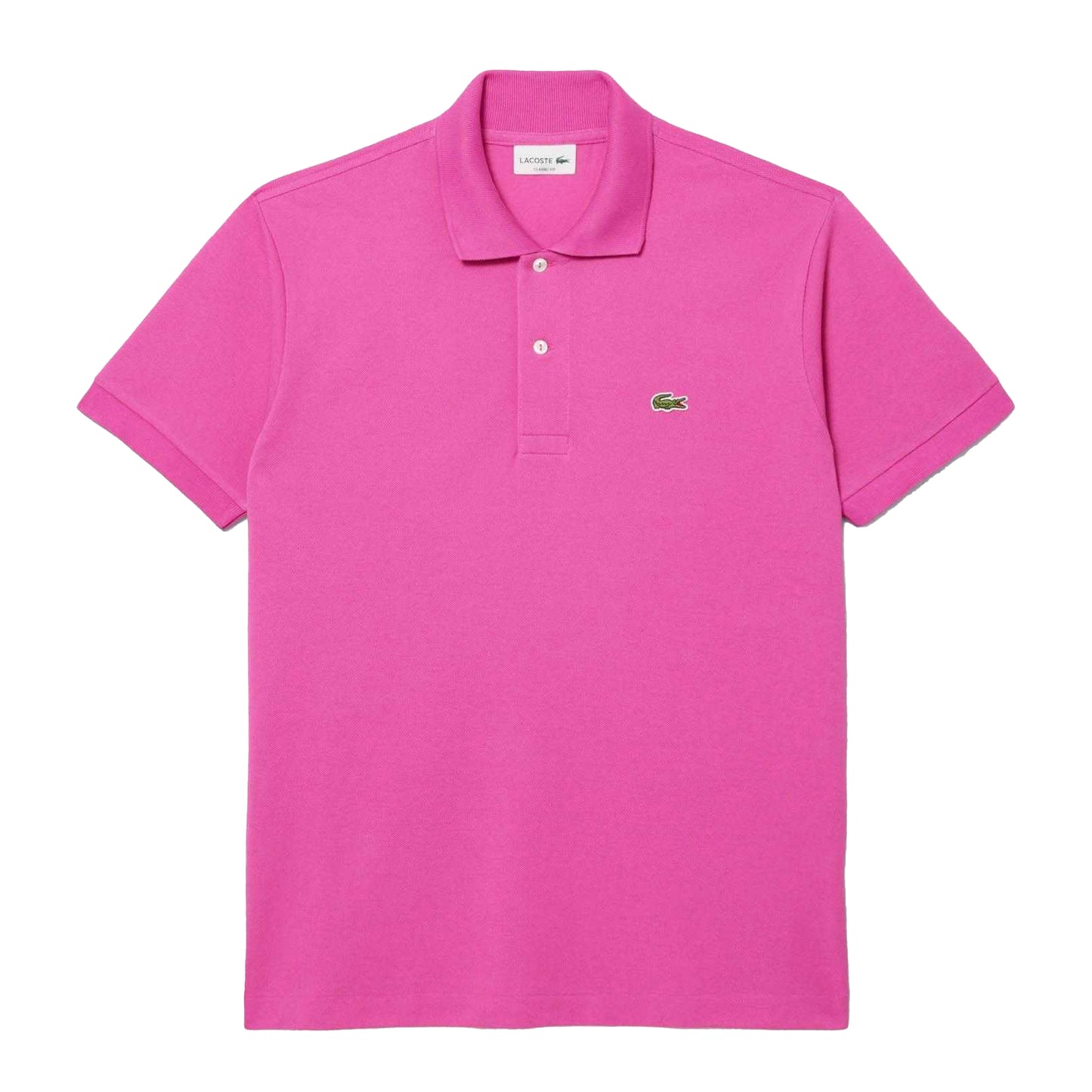 Pink - Front - Lacoste Mens L.12.12 Original Pique Classic Polo Shirt