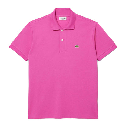 Pink - Front - Lacoste Mens L.12.12 Original Pique Classic Polo Shirt