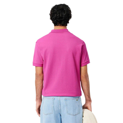 Pink - Back - Lacoste Mens L.12.12 Original Pique Classic Polo Shirt