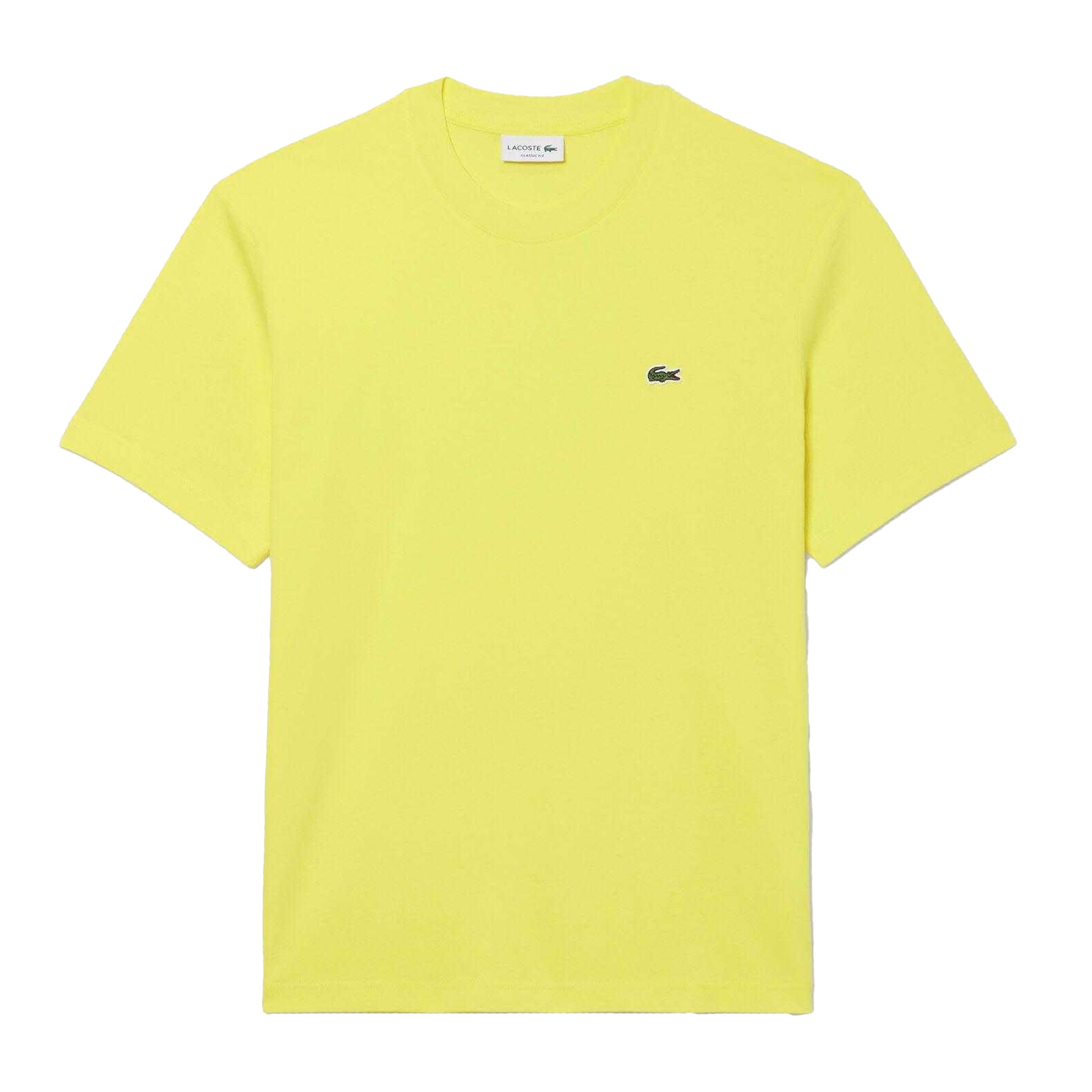 Yellow - Front - Lacoste Mens Cotton T-Shirt
