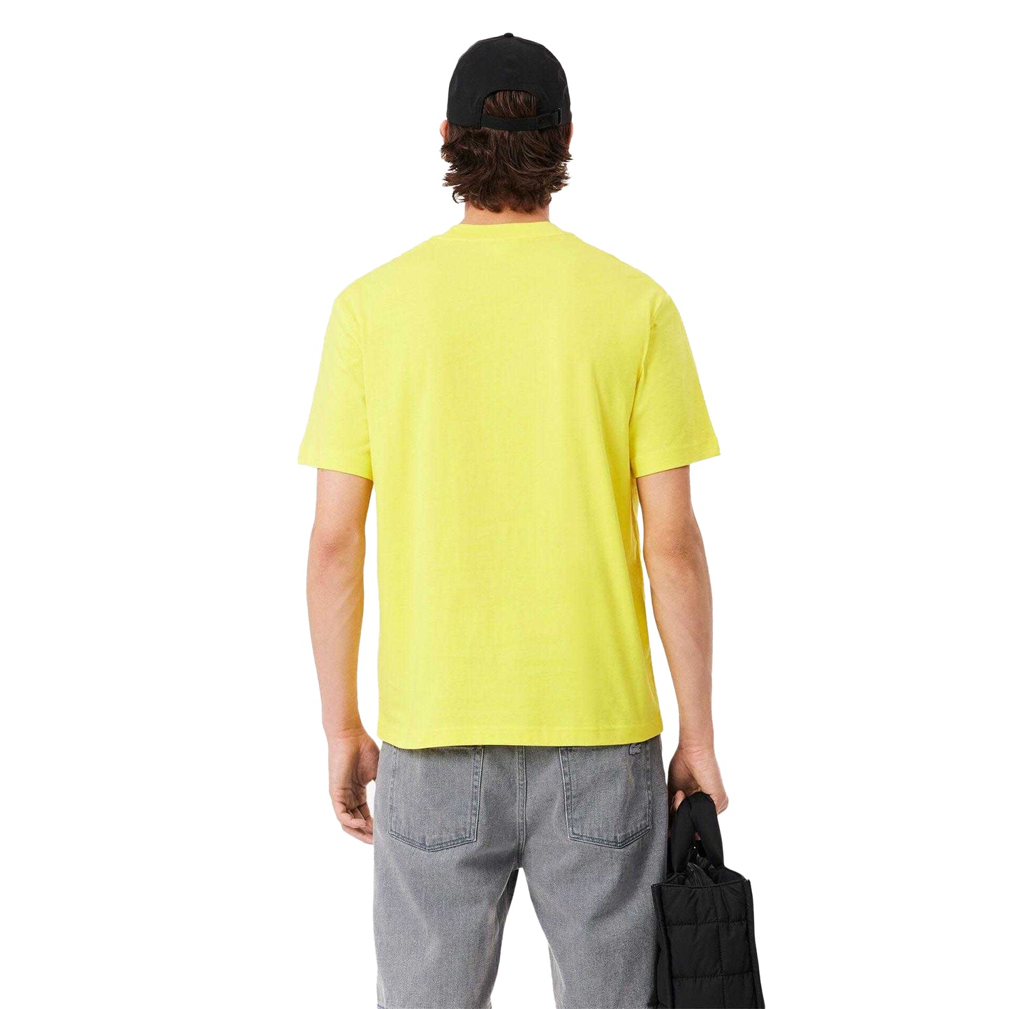 Yellow - Back - Lacoste Mens Cotton T-Shirt