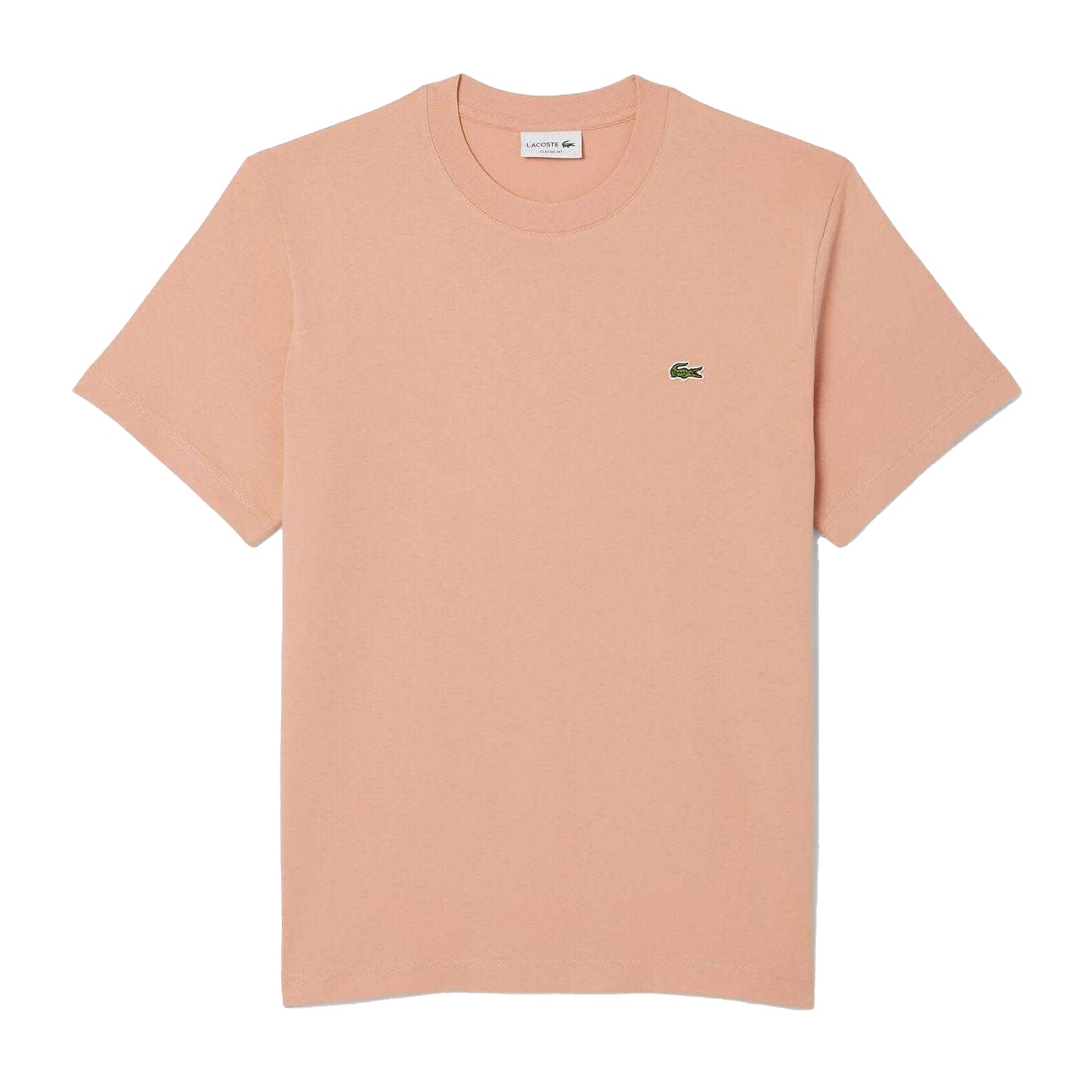 Orange - Front - Lacoste Mens Cotton T-Shirt