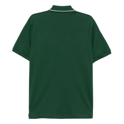 Green - Back - Lacoste Mens L.12.12 Embroidered Classic Polo Shirt