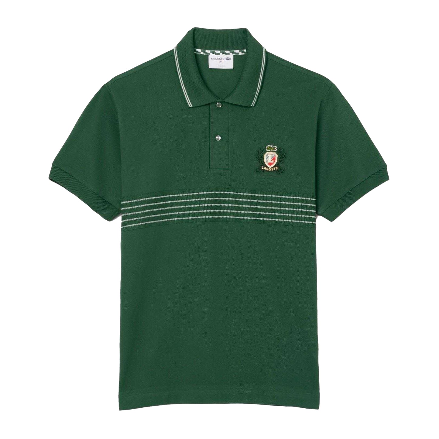 Green - Front - Lacoste Mens L.12.12 Embroidered Classic Polo Shirt