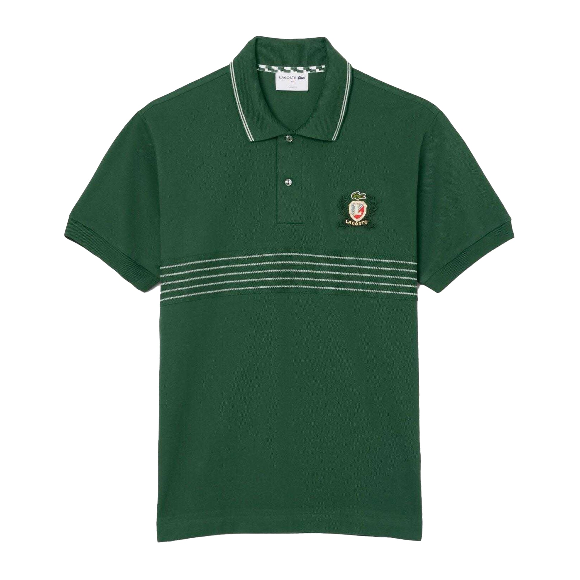 Green - Front - Lacoste Mens L.12.12 Embroidered Classic Polo Shirt