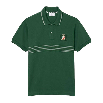 Green - Front - Lacoste Mens L.12.12 Embroidered Classic Polo Shirt