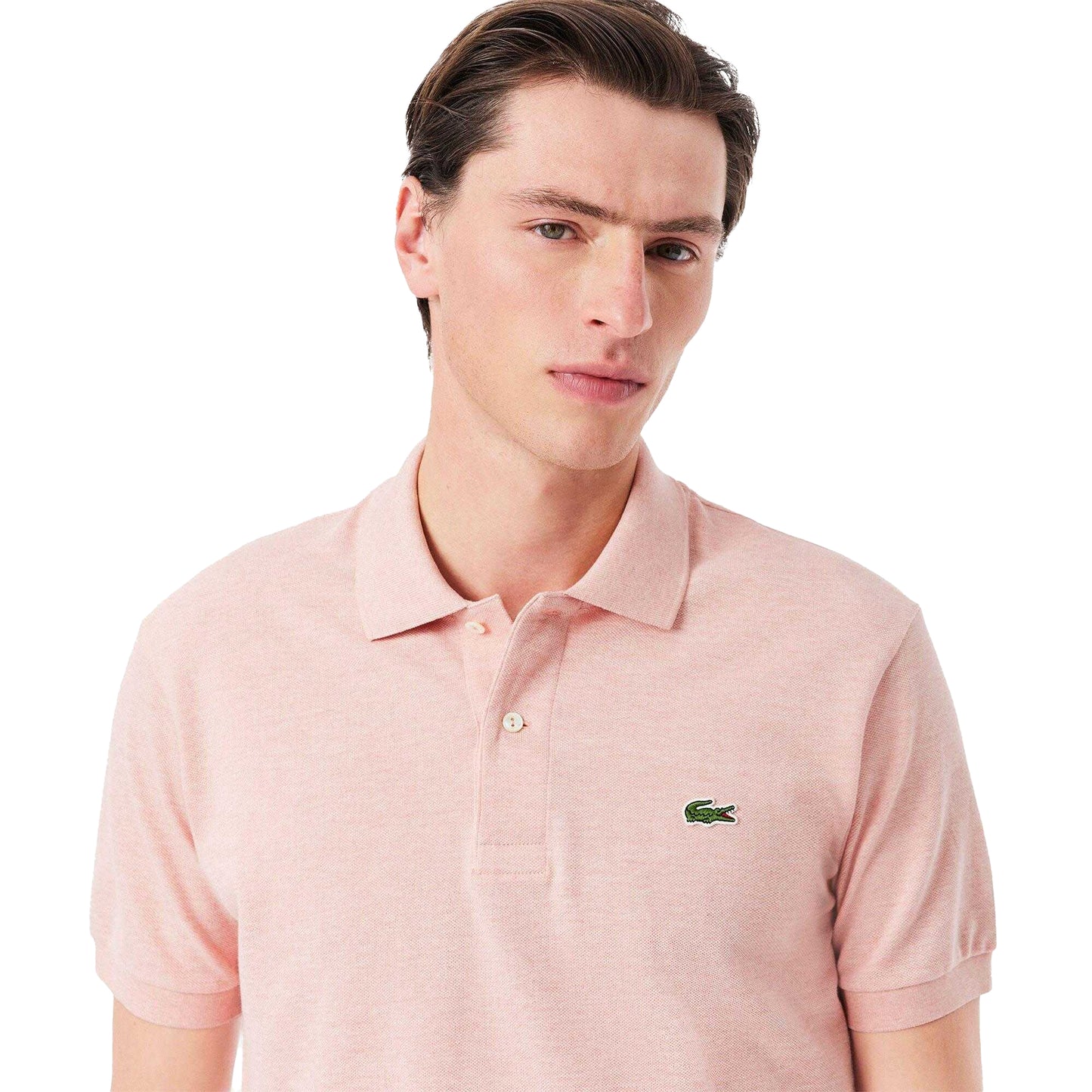 Pink - Pack Shot - Lacoste Mens L.12.12 Marl Classic Polo Shirt
