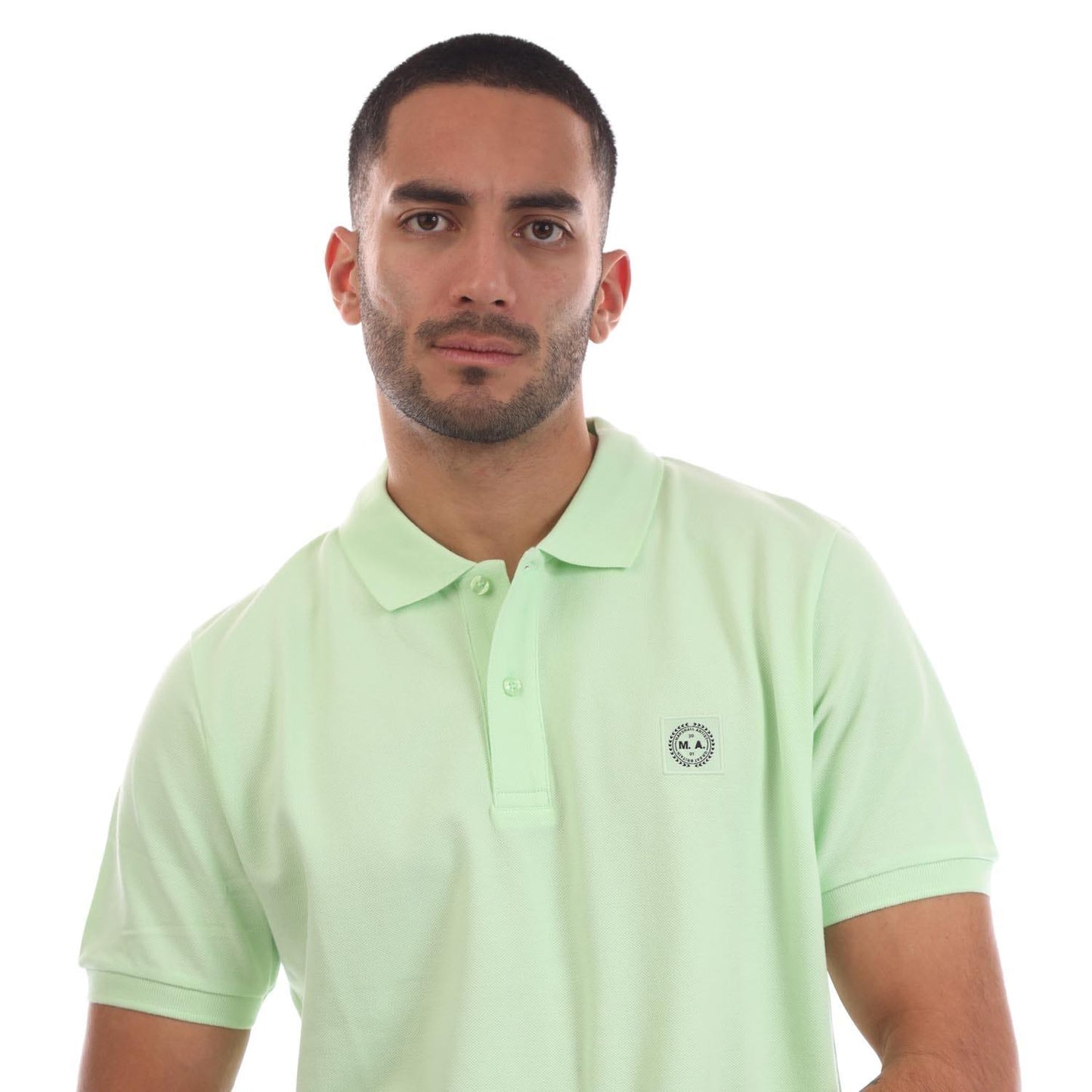 Green - Side - Marshall Artist Mens Marchio Polo Shirt