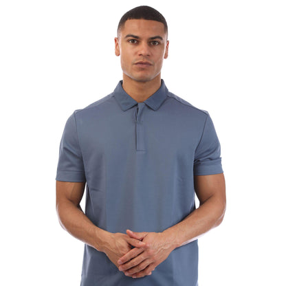 Blue - Side - Boss Mens P-Parris 07 Polo Shirt