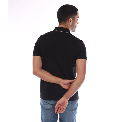 Black - Back - Boss Mens Paule 4 Slim Polo Shirt