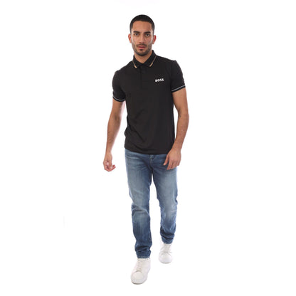 Black - Lifestyle - Boss Mens 4 Way Stretch Polo Shirt