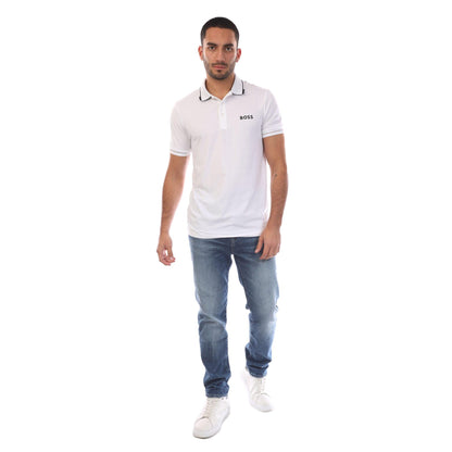 Off White - Lifestyle - Boss Mens 4 Way Stretch Polo Shirt