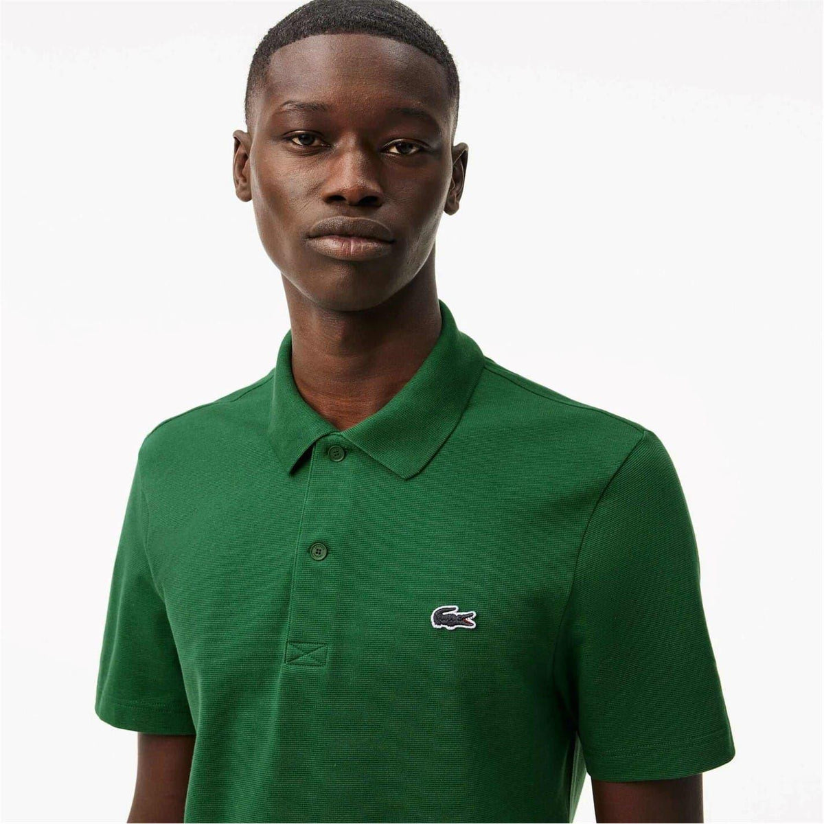 Green - Back - Lacoste Mens Cotton Blend Polo Shirt
