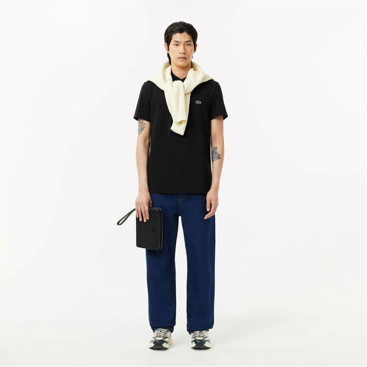 Black - Lifestyle - Lacoste Mens Cotton Blend Polo Shirt