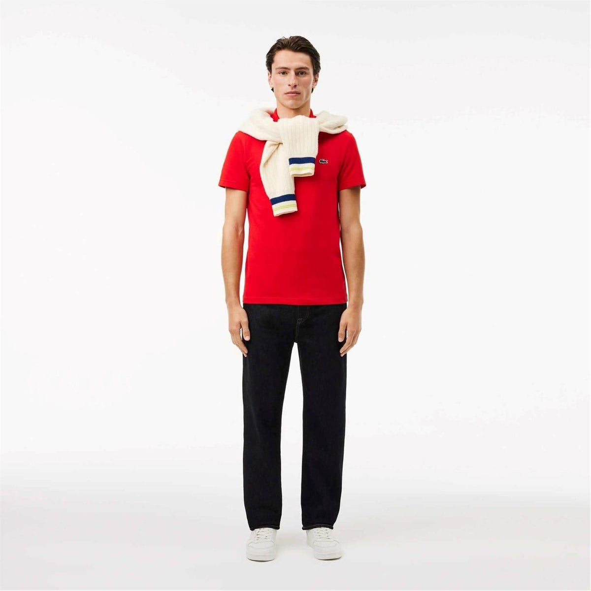 Red - Lifestyle - Lacoste Mens Cotton Blend Polo Shirt