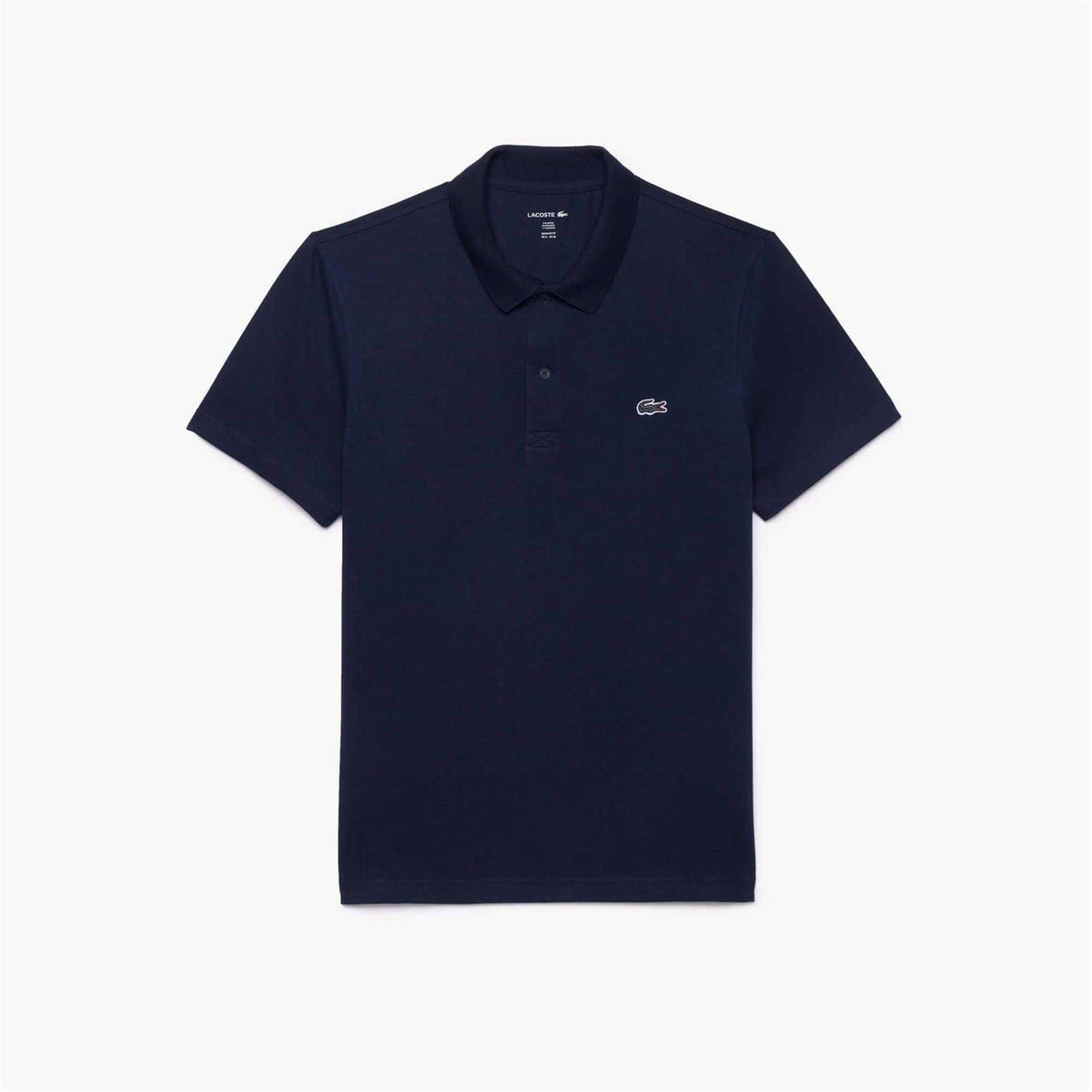 Navy - Pack Shot - Lacoste Mens Cotton Blend Polo Shirt