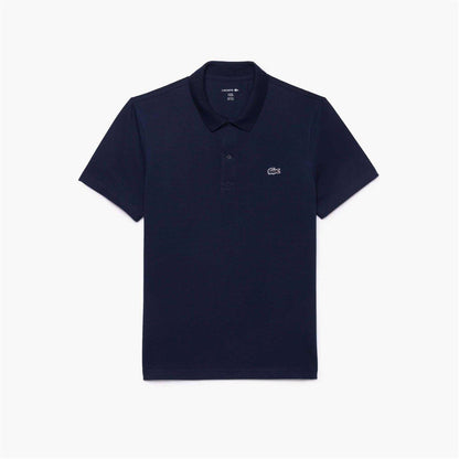 Navy - Pack Shot - Lacoste Mens Cotton Blend Polo Shirt