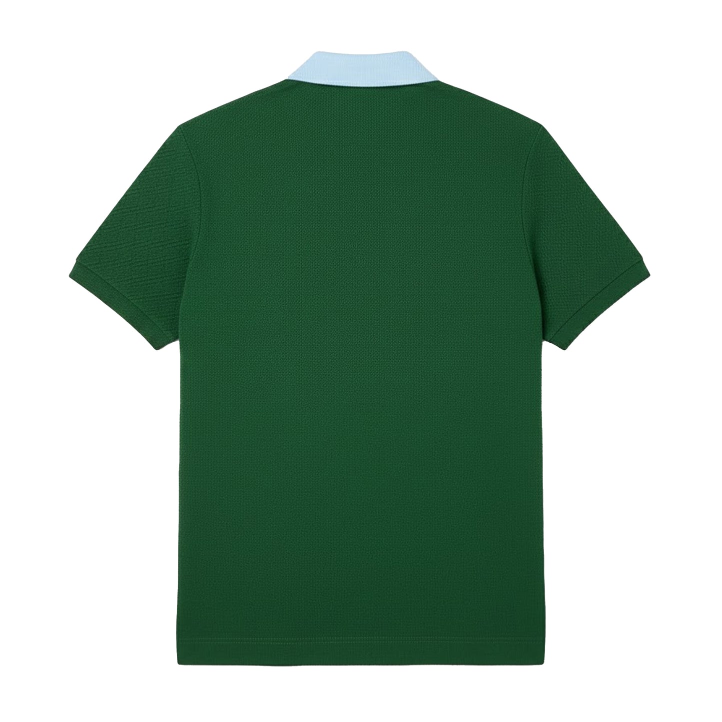 Green - Back - Lacoste Mens Contrast Collar Polo Shirt