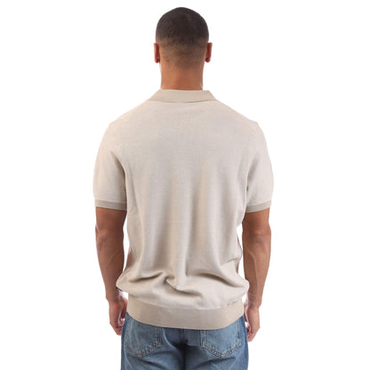 White - Back - Boss Mens H-Jianluca Johnny Collar Polo Shirt