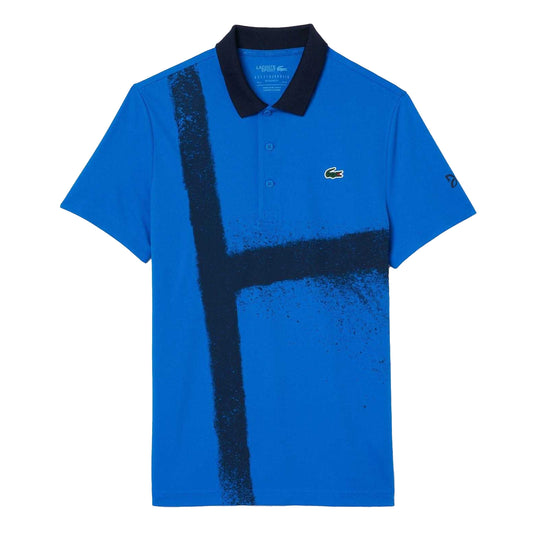 Blue - Front - Lacoste Mens Novak Djokovic Tennis Polo Shirt