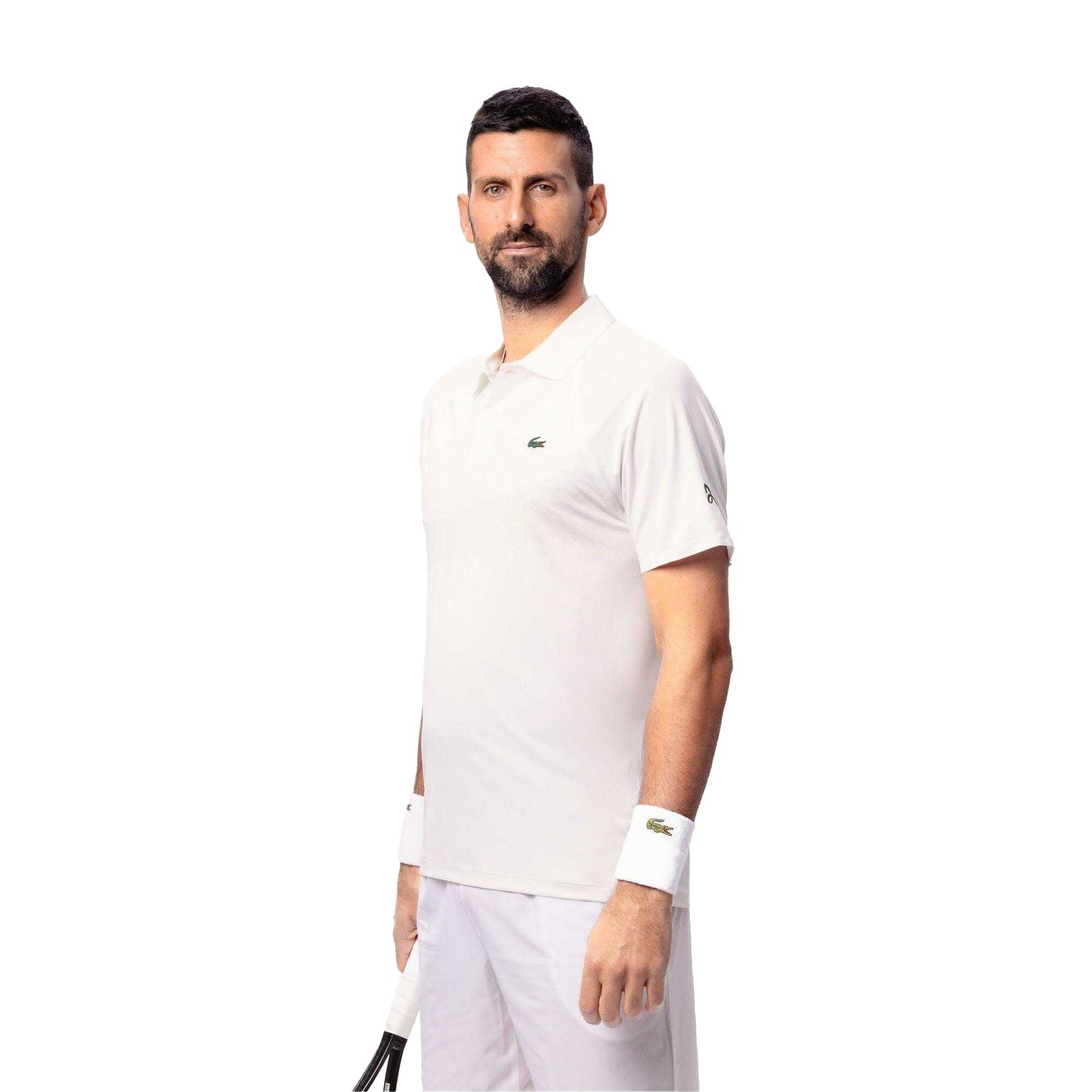 White - Lifestyle - Lacoste Mens Novak Djokovic On Court Tennis Polo Shirt