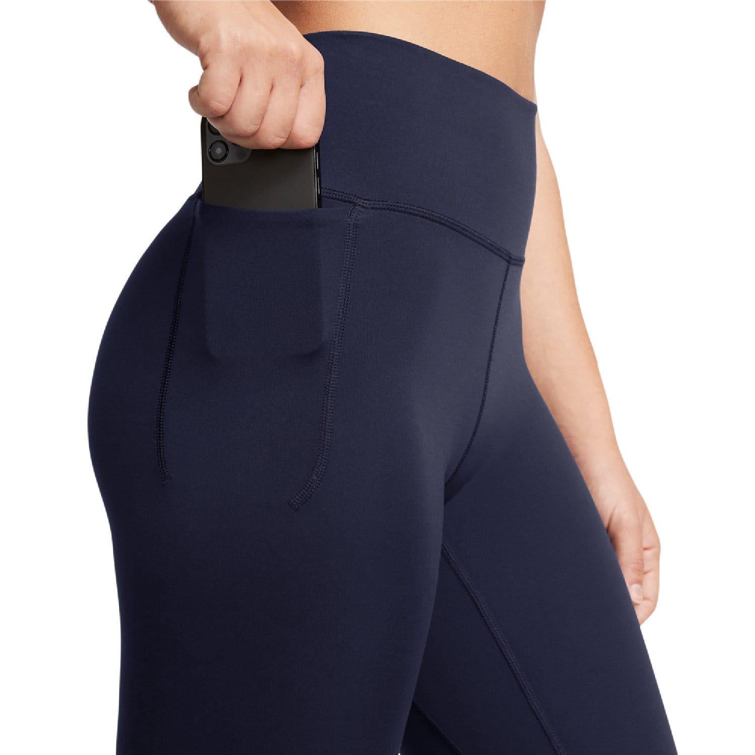 Blue - Side - Under Armour Womens-Ladies Meridian Leggings