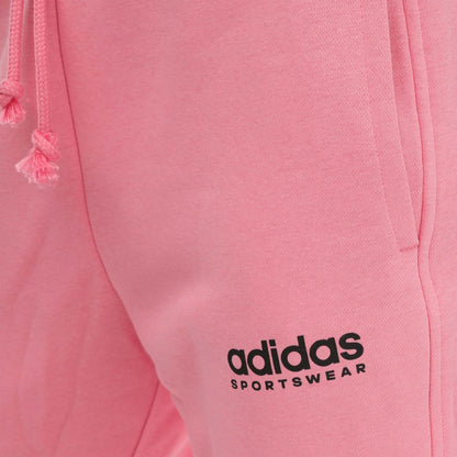 Pink - Side - Adidas Womens-Ladies All SZN Fleece Jogging Bottoms