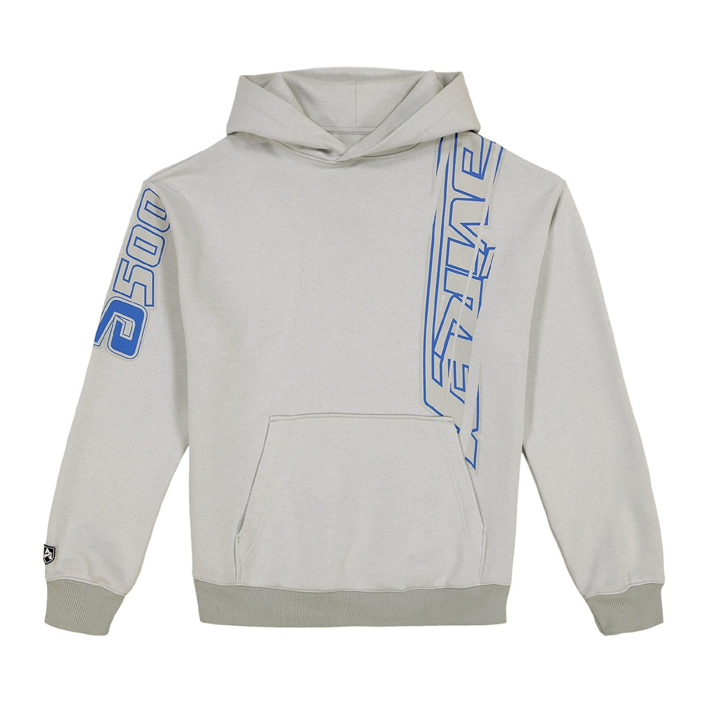 Grey - Front - Avirex Mens Spider Racer Hoodie